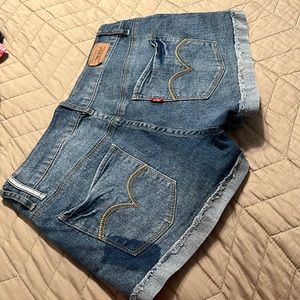 Stylish blue Jean Levi shorts
